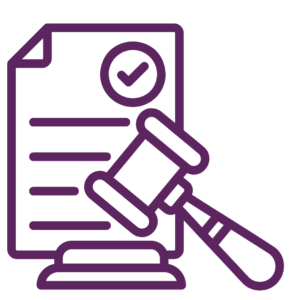 paper and gavel legal icon